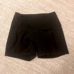 Til You Collapse High-Waisted Black Shorts